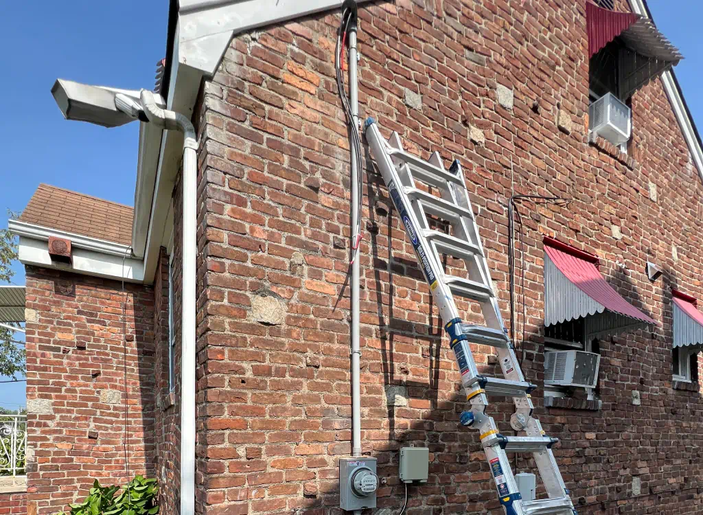 electrician working on an electrical repair